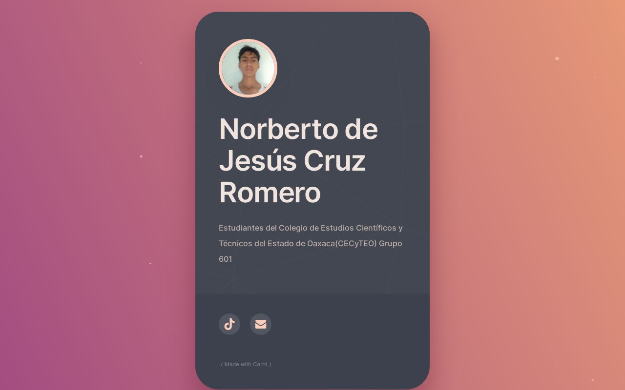 Carrd profile picture for @norberto
